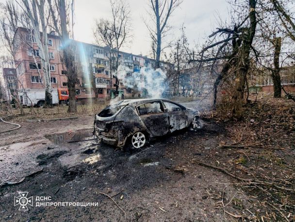 The aftermath of the shelling of Kryvyi Rih, March 12