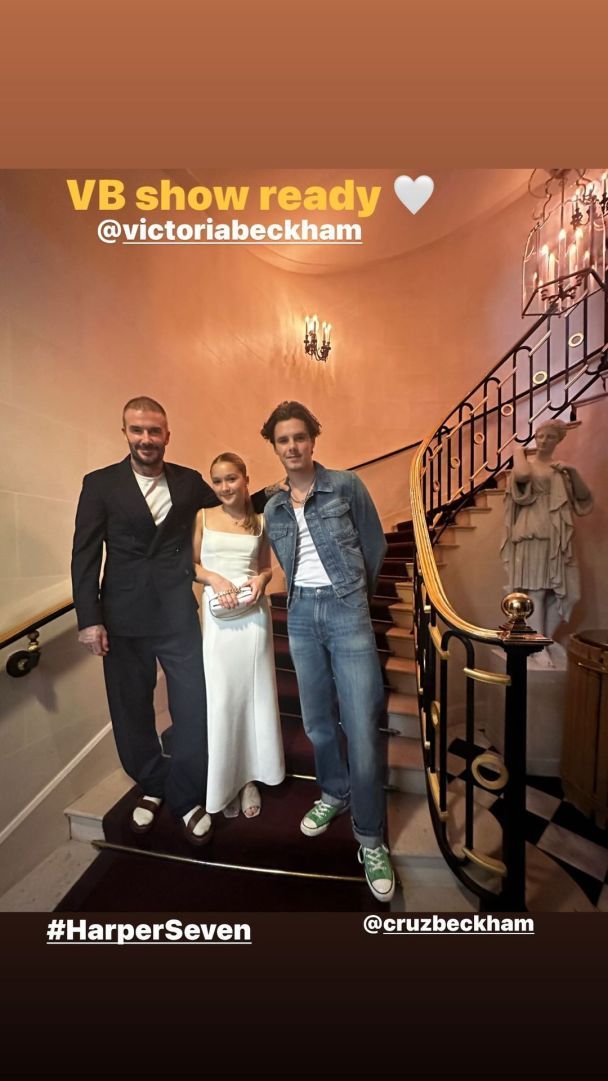 Девід Бекхем із донькою та сином / © instagram.com/davidbeckham