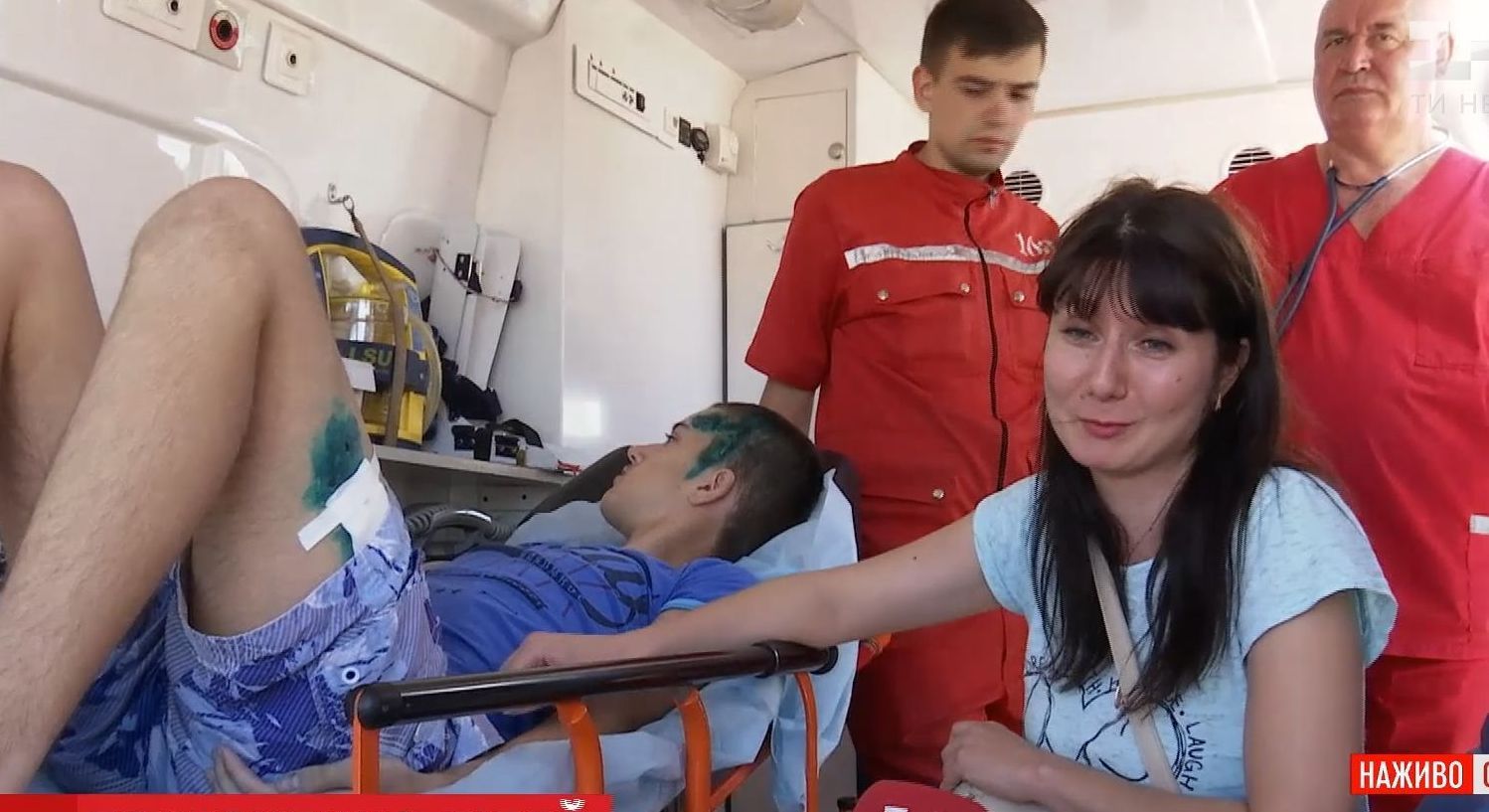 На Сумщине приземлился самолет с тремя детьми, попавших в аварию в Беларуси