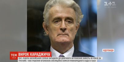 Екс-лідера боснійських сербів засудили до довічного ув'язнення замість 40 років за ґратами