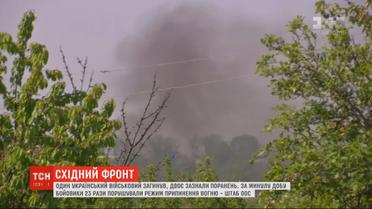 За сутки боевики 24 раза нарушали режим прекращения огня