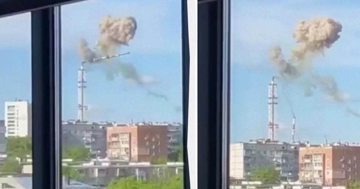 Ракета РФ повалила телевізійну вежу у Харкові