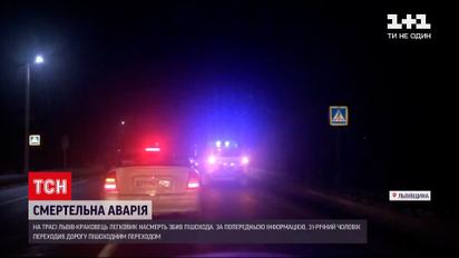 Смертельная авария на трассе "Львов-Краковец" - водитель легковушки насмерть сбил пешехода