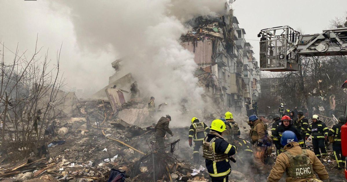 Следствия удара по Полтаве 1 февраля.