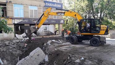 ремонт після вибуху труби у Києві / © Киевэнерго