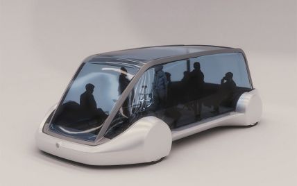 Илон Маск показал прототип электрического беспилотного автобуса