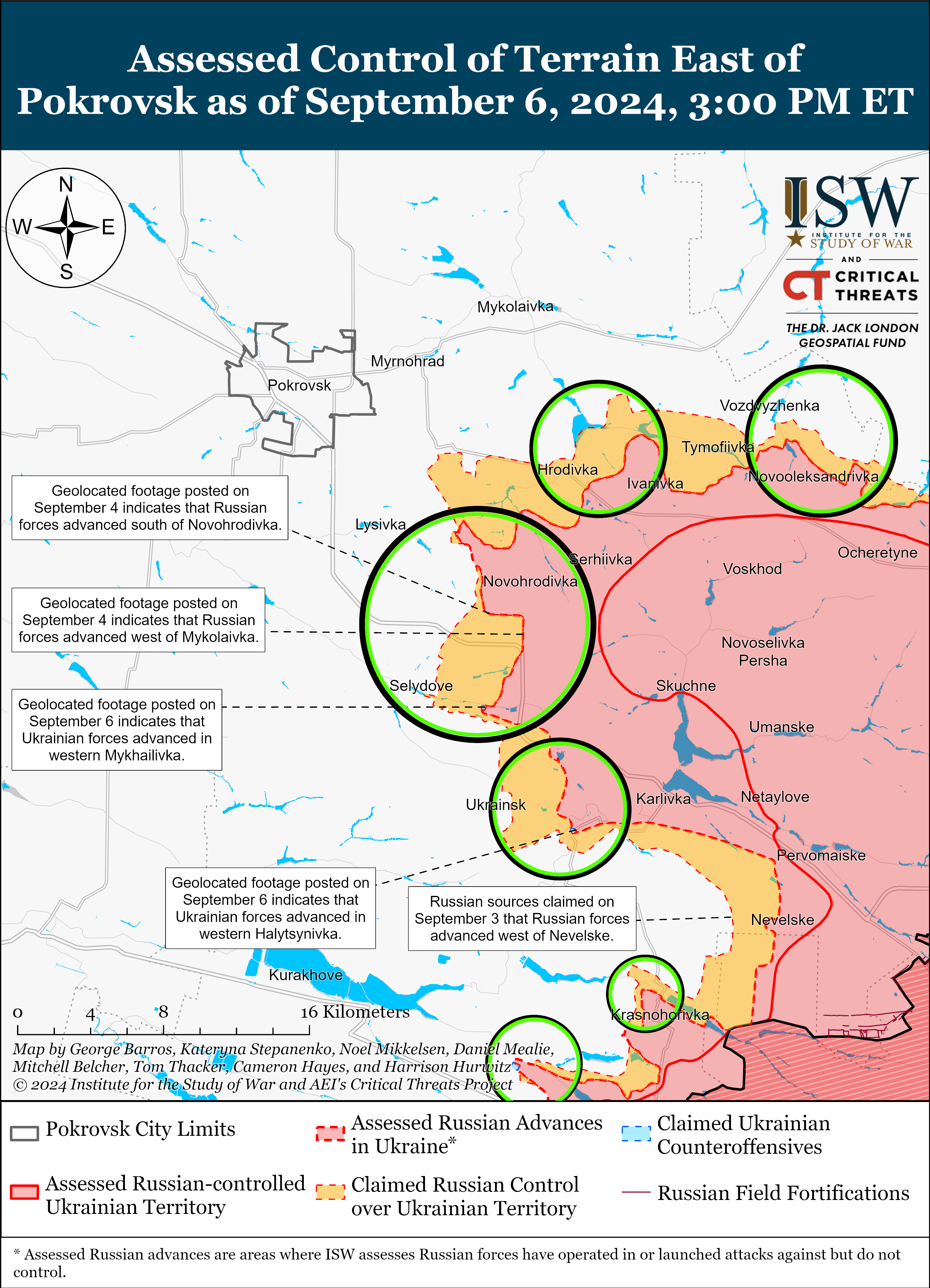 Покровський напрямок. Карти ISW. / © 