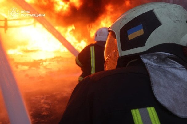 Атака на Полтавщину 7 грудня / © ДСНС