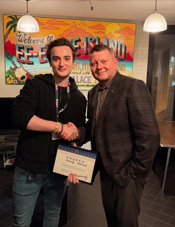 В’ячеслав Хостікоєв і Валерій Залужний / © instagram.com/khostikoievjr