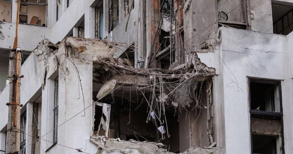 Прилет по зданию Госпрома в Харькове