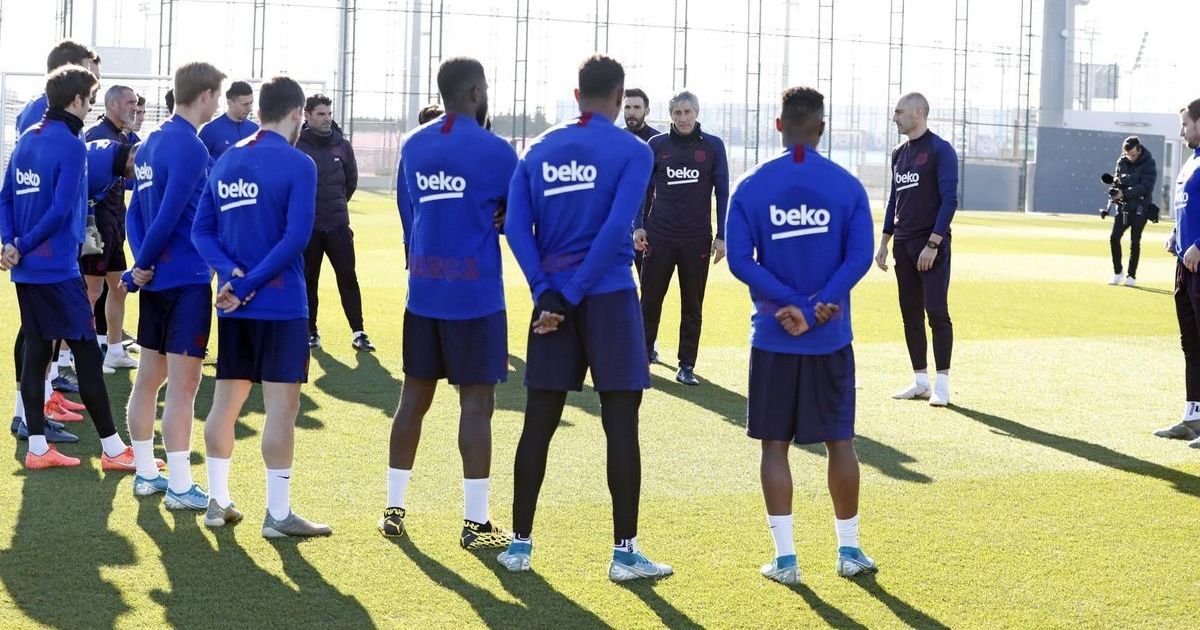 Сетьєн провів перше тренування з "Барселоною", Вальверде побажав команді удачі