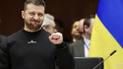 Президент Володимир Зеленський під час саміту ЄС у Європарламенті в Брюсселі 9 лютого 2023 року