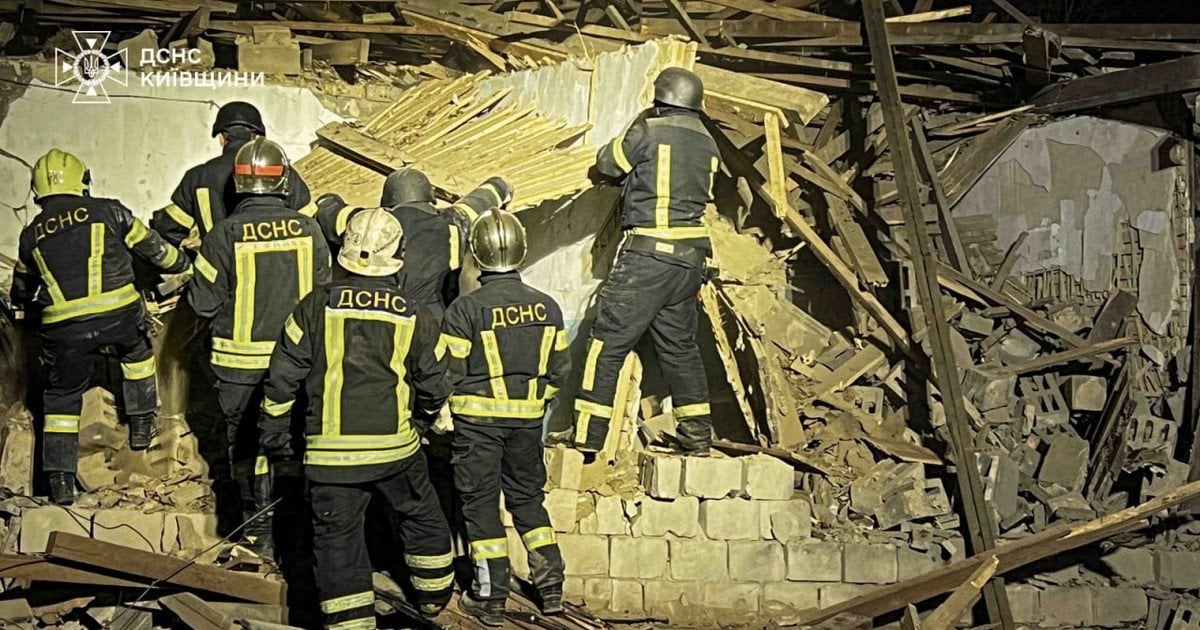 Последствия обстрела Киева