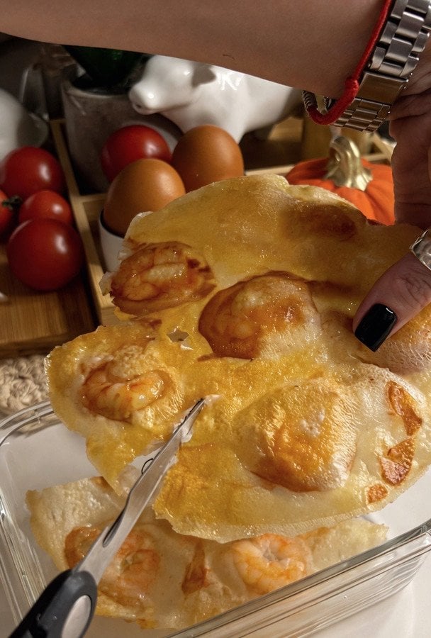 Рисові чипси з креветками tiktok.com/@ptashka.oly