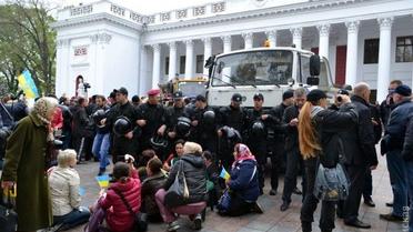 Розблокування мерії в Одесі_7 / © Думская