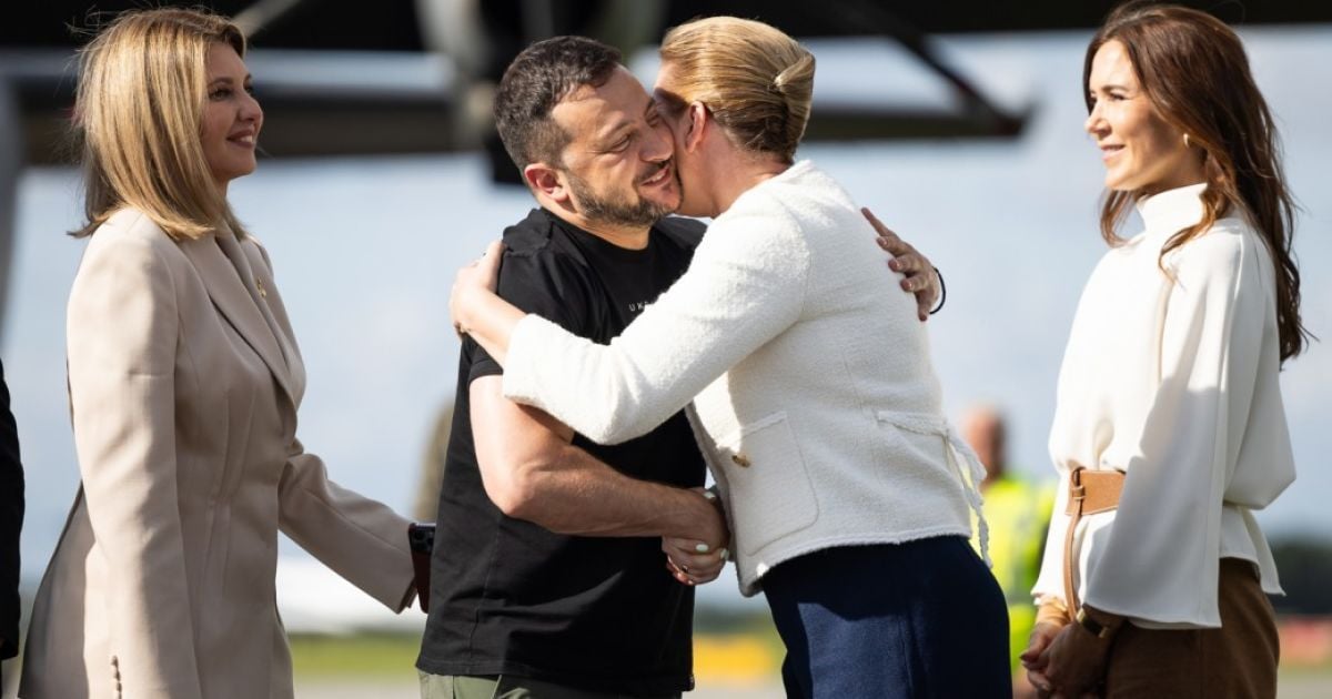 Президент Украины Владимир Зеленский и премьер Дании Мэтте Фредериксен