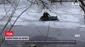 В Сумах жертвами тонкого льда едва не стали двое детей