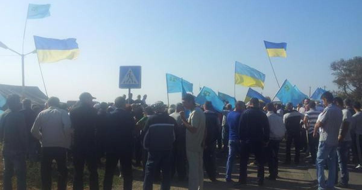 Блокада Крыма началась без происшествий