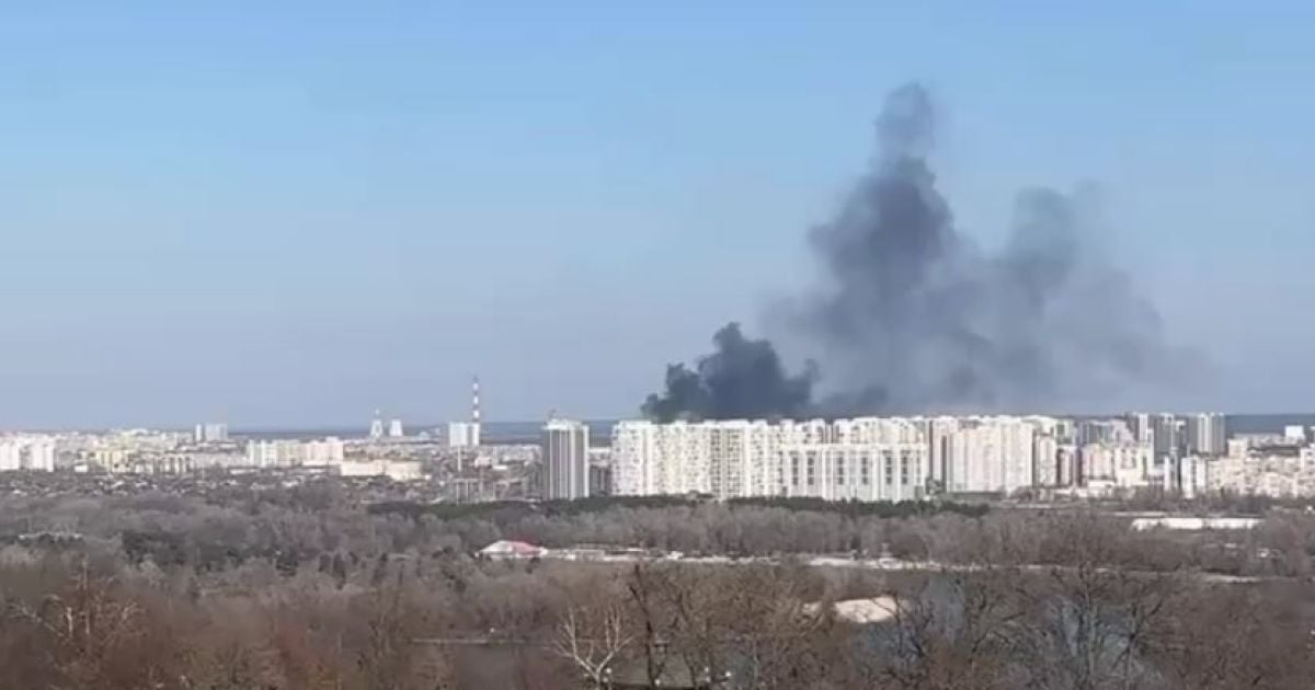 В Киеве 8 марта вспыхнул пожар