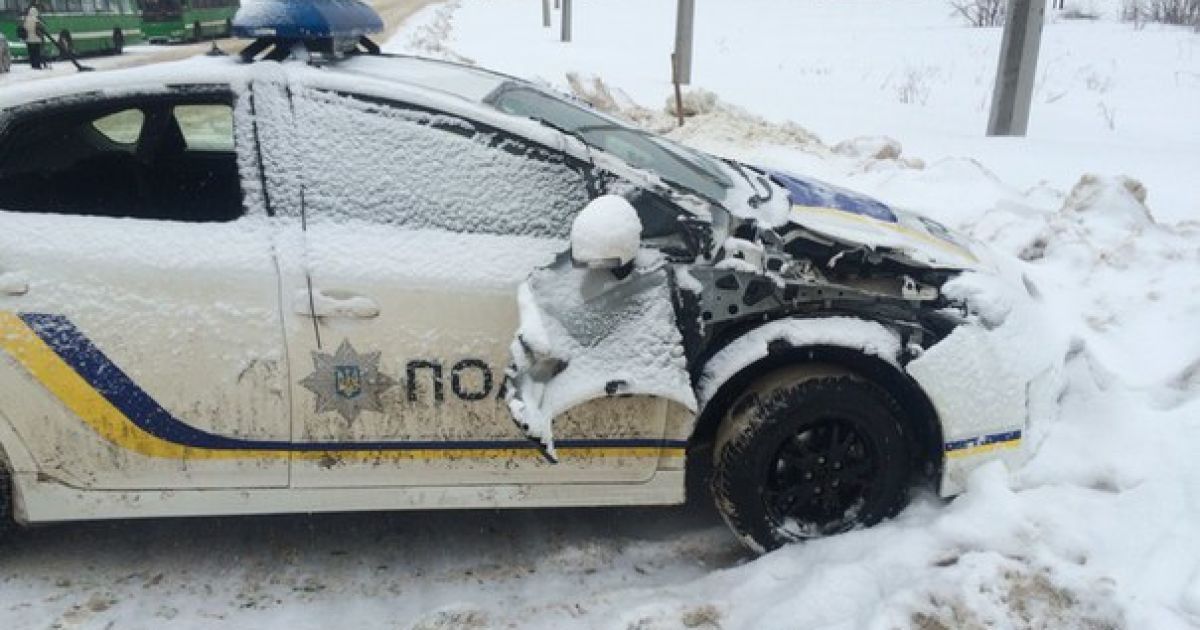 В Харькове произошло ДТП с патрульными / © ВКонтакте/Авто Харьков City