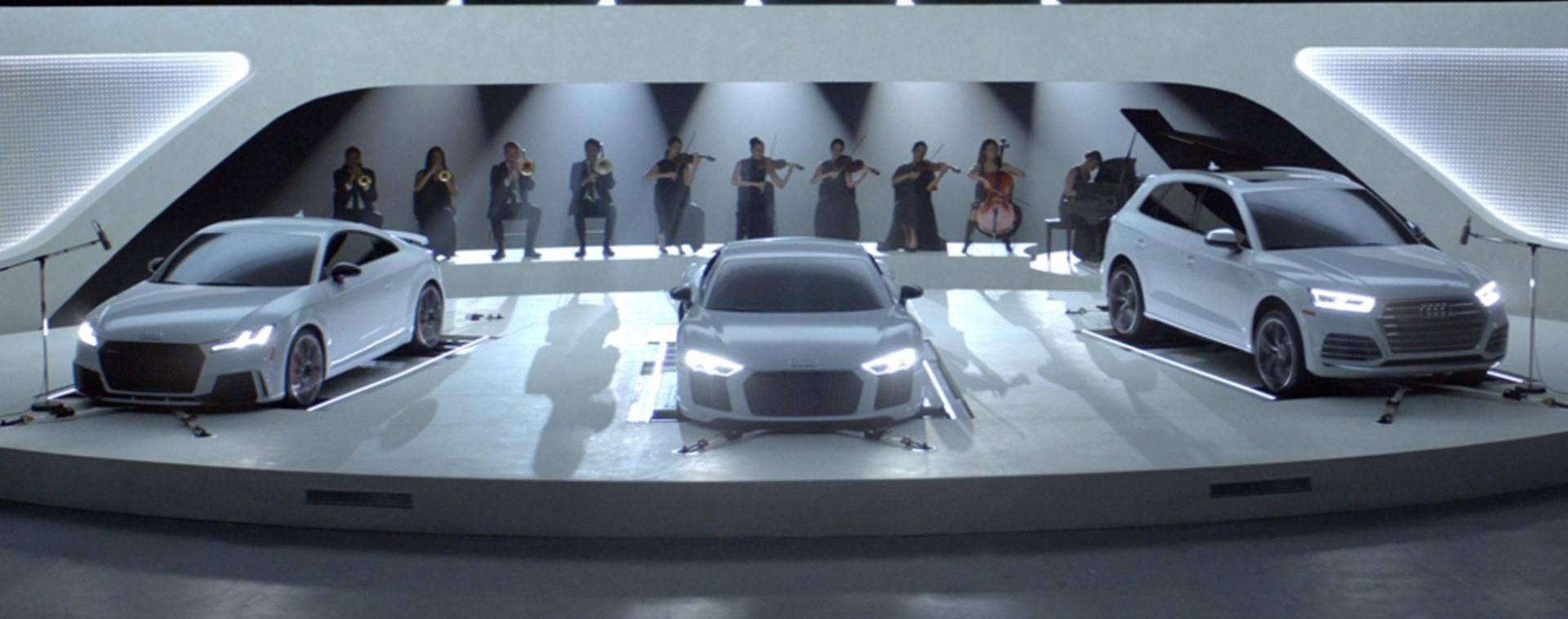 "Заряженные" модели Audi выступили в концертном зале