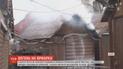 Во Львове на рождественской ярмарке произошел пожар в одном из деревянных домиков