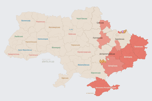 Ворог атакує Україну БпЛА: напрямок руху
