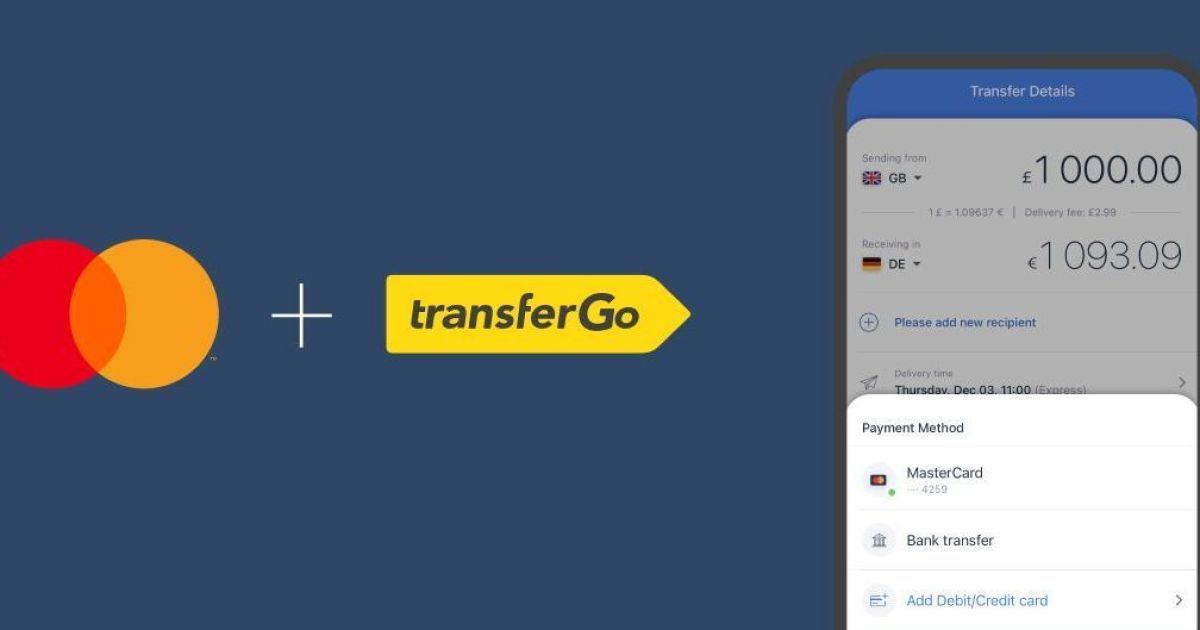 TransferGo и Mastercard объявляют о партнерстве в сфере денежных переводов