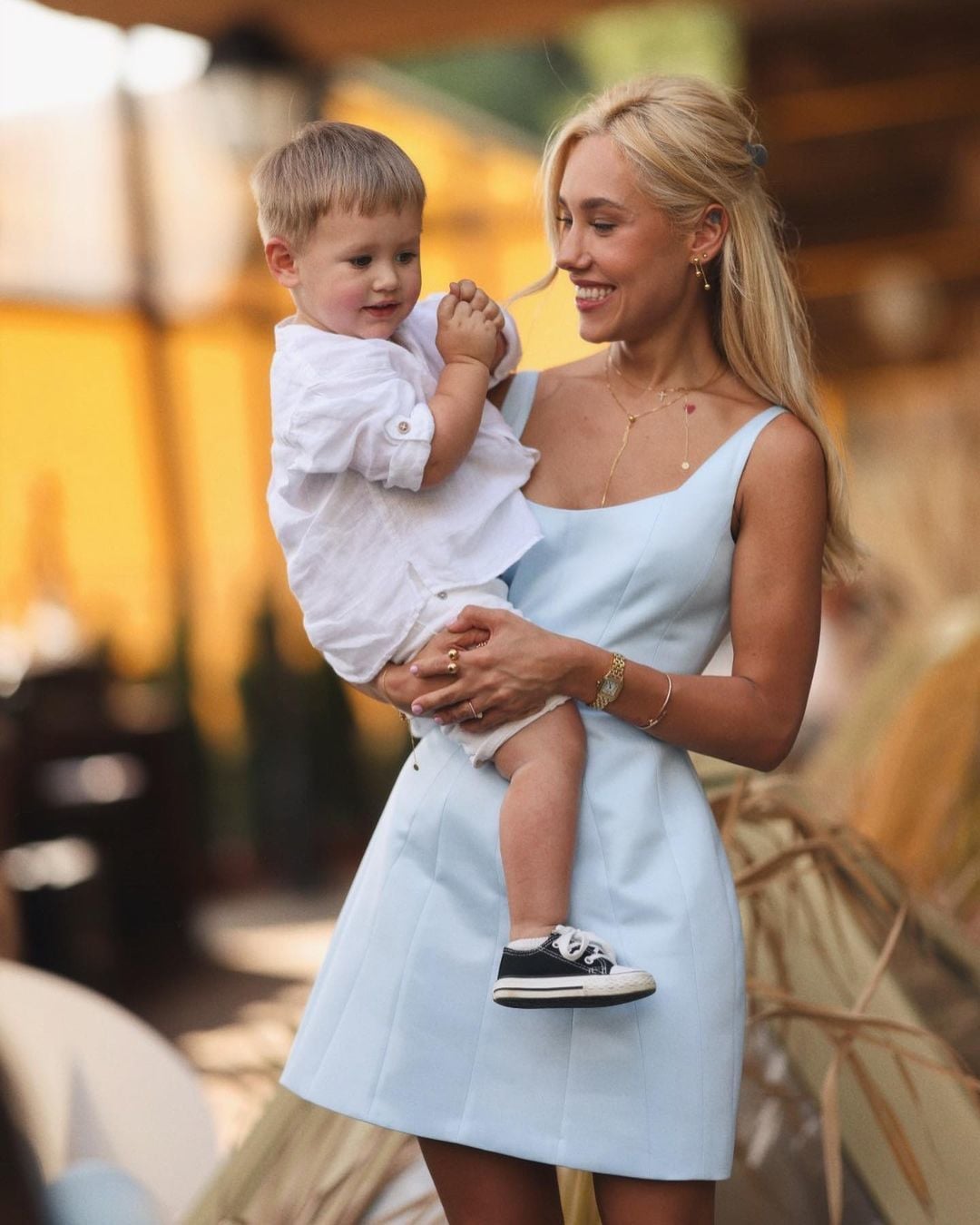 Даша Квиткова с сыном Львом / © instagram.com/kvittkova