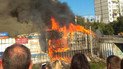 Пожар охватил МАФы в Святошинском районе Киева