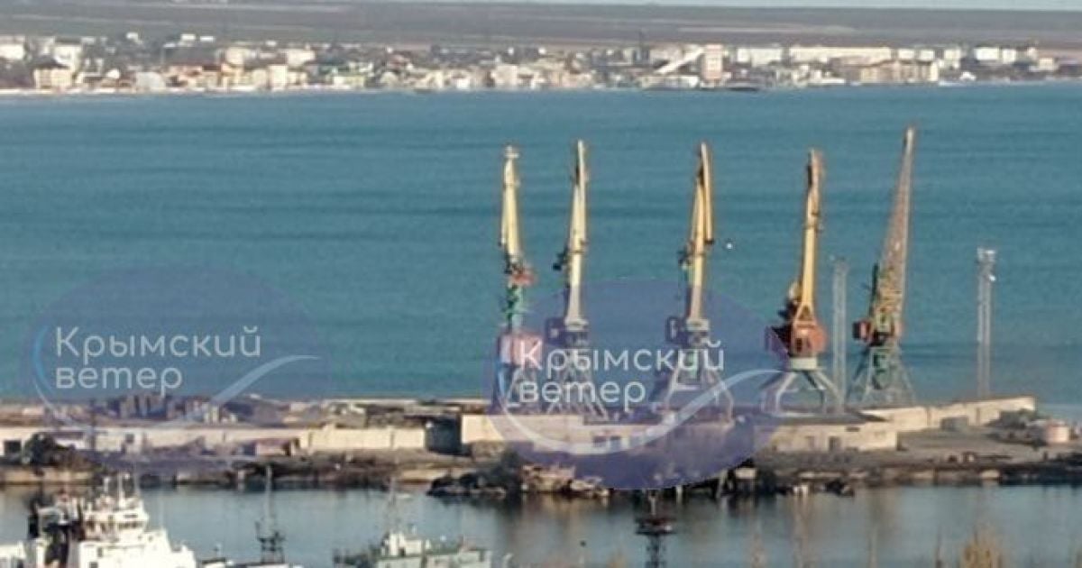 БДК "Новочеркасск" после обстрела в Феодосии