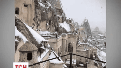 Турцию накрыла снежная буря