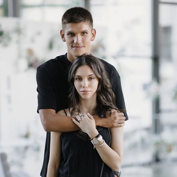 Кристиан Биловар и Яна Суркис / Фото: instagram.com/fc_dynamo_kyiv