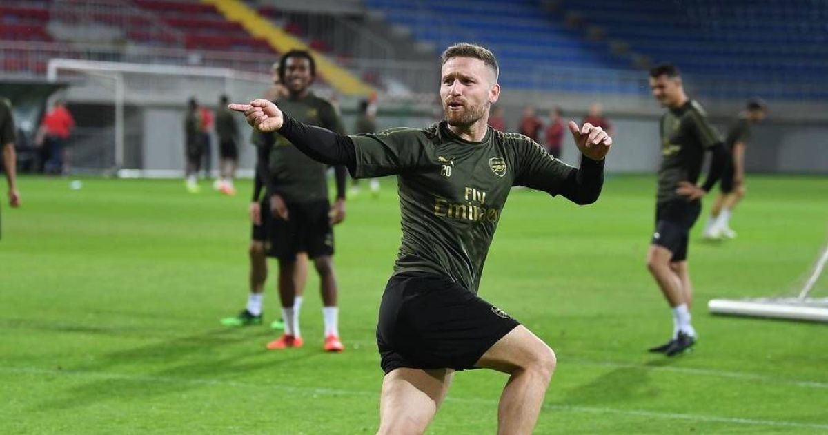 Футболіст "Арсенала" забив диво-гол на тренуванні в Баку