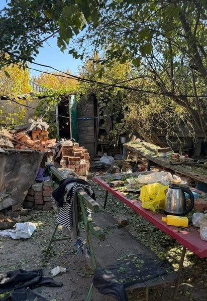 Наслідки «прильоту» по приватному будинку на Донеччині