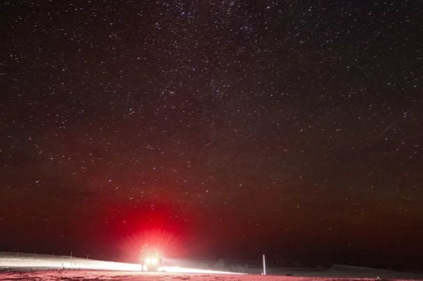 Зоряне небо над станцією "Академік Вернадський"