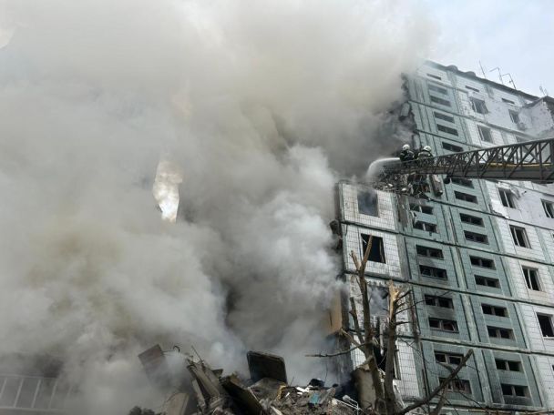 Російська армія атакувала Умань двома ракетами. / © Facebook/Володимир Зеленський