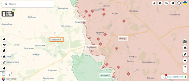 Часів Яр / Фото: DeepStateMAP / ©