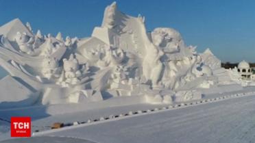 В Китае слепили целый город из снега