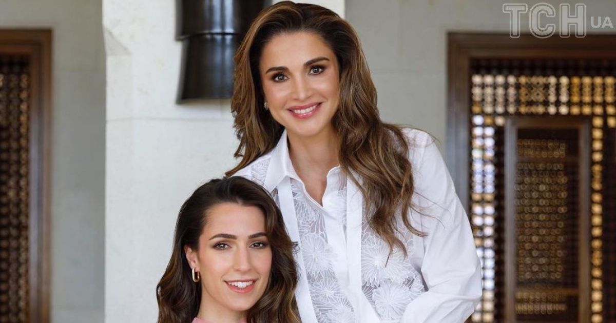 Королева Рания и принцесса Раджва