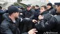 В центре Киева произошла драка между полицией и митингующими-маршрутчиками