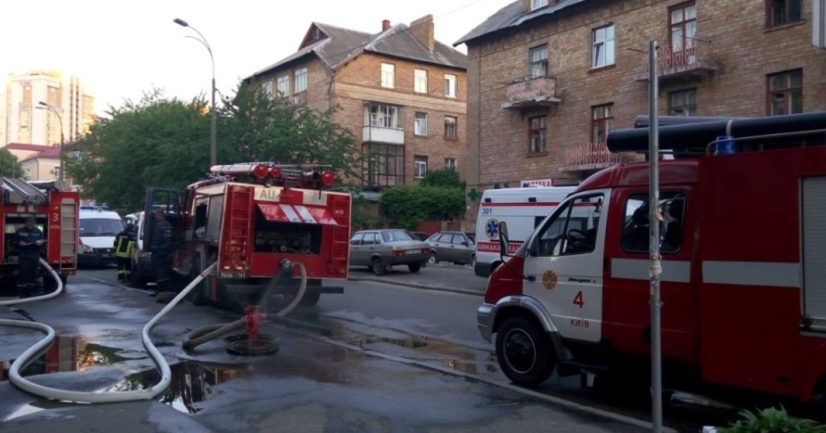 В столице утром горела школа