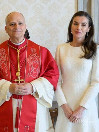 Король Філіп VI та королева Летиція з Папою Левом XIV