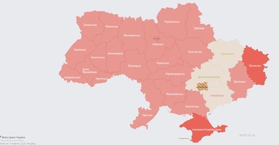 Объявлена масштабная воздушная тревога в Украине: угроза для запада страны