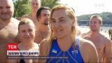 Новости Украины: Яна Клочкова и еще полсотни людей устроили заплыв по Днепру