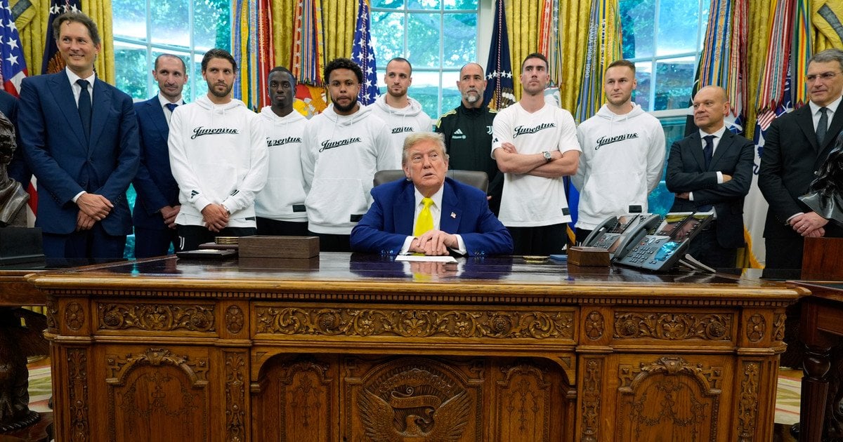 Дональд Трамп и футболисты "Ювентуса"