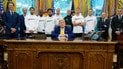 Дональд Трамп и футболисты "Ювентуса"