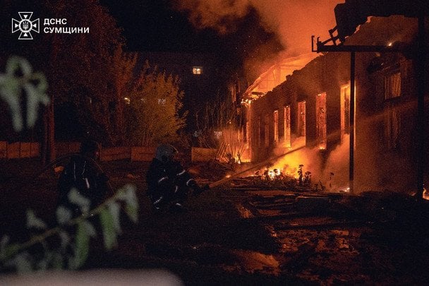 The aftermath of the enemy strike on Sumy