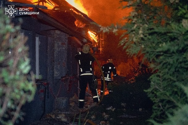 The aftermath of the enemy strike on Sumy