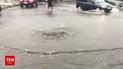 Возле метро "Сырец" из-под земли забил "гейзер"